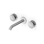 Zucchetti Sablier Bateria umywalkowa podtynkowa 175 mm 3-otworowa - element zewnętrzny Brushed Stainless Steel ZSL5782.X