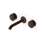 Zucchetti Sablier Bateria umywalkowa podtynkowa 175 mm 3-otworowa - element zewnętrzny Brushed Chocolate PVD ZSL5782.XP21