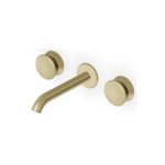 Zucchetti Sablier Bateria umywalkowa podtynkowa 175 mm 3-otworowa - element zewnętrzny Brushed British Gold PVD ZSL5782.XP31