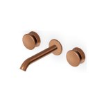 Zucchetti Sablier Bateria umywalkowa podtynkowa 175 mm 3-otworowa - element zewnętrzny Brushed Copper PVD ZSL5782.XP91