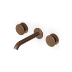 Zucchetti Sablier Bateria umywalkowa podtynkowa 175 mm 3-otworowa - element zewnętrzny Matt Chocolate PVD ZSL5782.XSP21