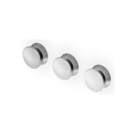 Zucchetti Sablier Bateria wannowo-natryskowa 3-otworowa podtynkowa - element zewnętrzny Brushed Stainless Steel ZSL5695.X