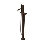 Zucchetti Sablier Bateria wannowa wolnostojąca z zestawem natryskowym - element zewnętrzny Brushed Chocolate PVD ZSL730.XP21