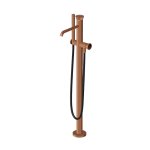 Zucchetti Sablier Bateria wannowa wolnostojąca z zestawem natryskowym - element zewnętrzny Brushed Copper PVD ZSL730.XP91