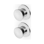 Zucchetti Sablier Bateria wannowo-natryskowa podtynkowa 2-drożna - element zewnętrzny Brushed Stainless Steel ZSL778.X