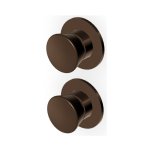 Zucchetti Sablier Bateria wannowo-natryskowa podtynkowa 2-drożna - element zewnętrzny Brushed Chocolate PVD ZSL778.XP21