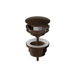 Zucchetti Sablier Korek klik-klak Brushed Chocolate PVD R97778.XP21
