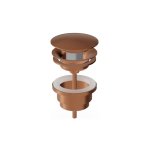 Zucchetti Sablier Korek klik-klak Brushed Copper PVD R97778.XP91