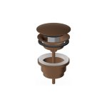 Zucchetti Sablier Korek klik-klak Matt Chocolate PVD R97778.XSP21