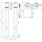 Zucchetti Savoir Bateria wannowo-natryskowa wolnostojąca podtynkowa elementy zewnętrzne chrom ZSA275.CC