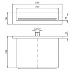 Zucchetti Wylewka naścienna chrom Z93770