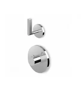 Zucchetti Simple Beautiful Bateria natryskowa termostatyczna podtynkowa 1/2" z przełącznikiem 2-drogowym element zewnętrzny chrom ZSB5646