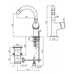 Zucchetti Simply Beautiful Bateria bidetowa jednouchwytowa chrom ZSB341