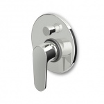 Zucchetti Sun Bateria wannowo-natryskowa jednouchwytowa podtynkowa element zewnętrzny chrom ZSN134