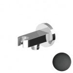 Zucchetti Uchwyt słuchawki prysznicowej czarny matowy gofrowany Z93936.N1