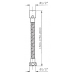 Zucchetti Wąż natryskowy chrom Z9413P
