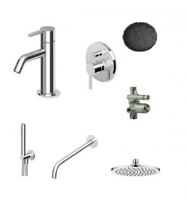 Zucchetti Zestaw Czarny gofrowany N1 Giil1 