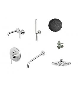 Zucchetti Zestaw Czarny gofrowany N1 Giil5