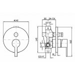 Zucchetti Zestaw Czarny gofrowany N1 Giil1 