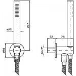 Zucchetti Zestaw Czarny gofrownany N1 Giil4